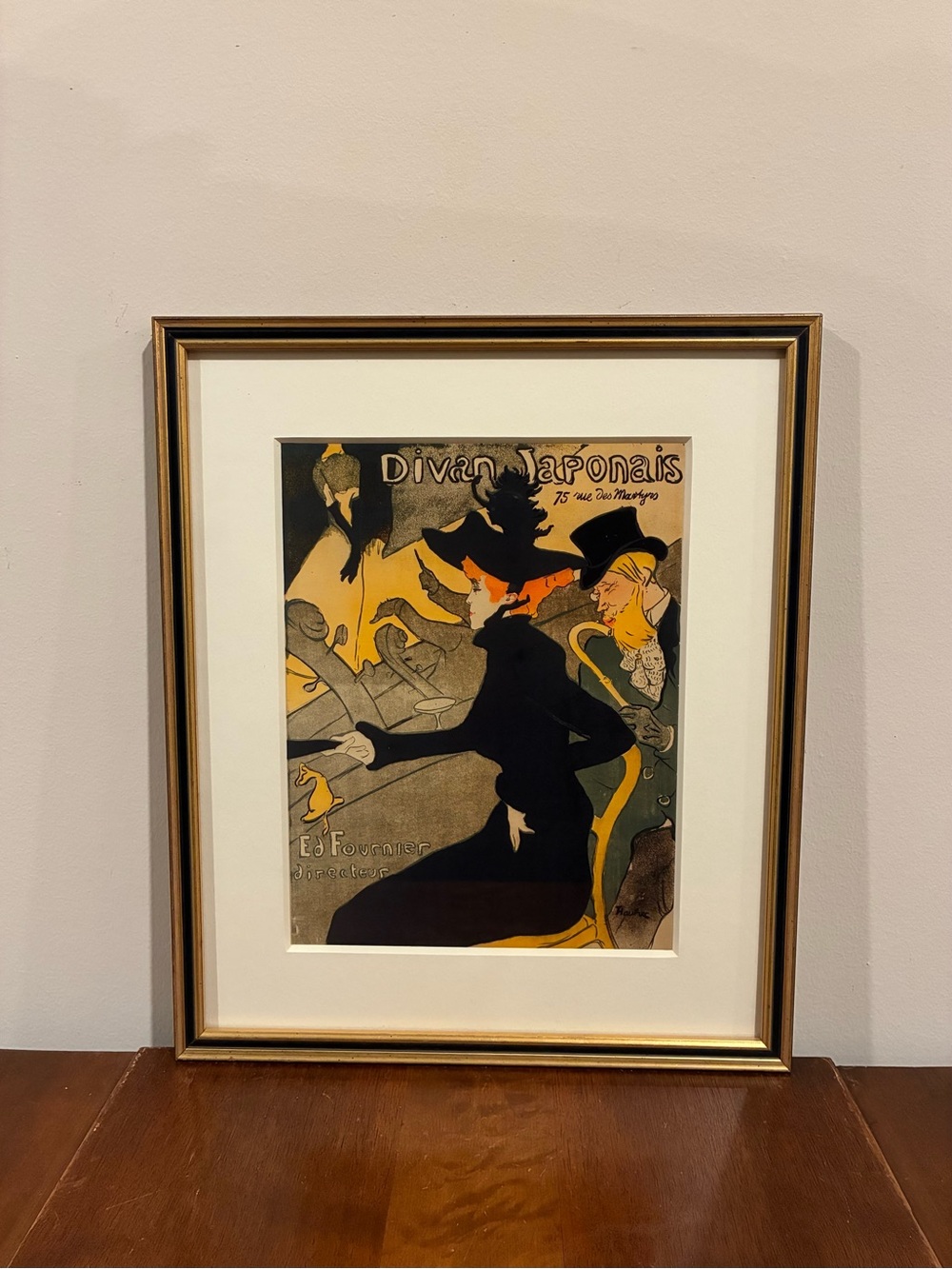 Paris Cabaret Poster Print 13x15 Toulouse Lautrec Divan Japonais Moulin Rouge